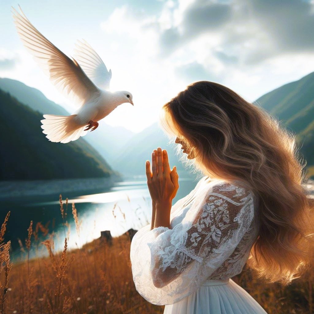 Women Praying  to Welcome Holy Spirit